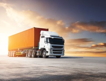 Semi Trailer Trucks on The Parking Lot with Sunset Sky. Tractor Truck. Big rig. Economy Business Transport on Road. Shipping Container Import- Export. Trucking. Freight Truck Logistics Transportation; Shutterstock ID 2586656887; purchase_order: -; job: -; client: -; other: