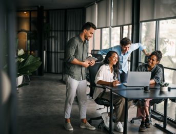 Group of business professionals having a meeting to discuss ideas and solutions for finance company; Shutterstock ID 2652992827; purchase_order: -; job: -; client: -; other: